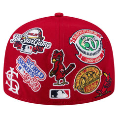 St. Louis Cardinals All Over 59FIFTY Fitted Hat Red | New Era