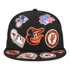 Baltimore Orioles All Over 59FIFTY Fitted Hat Black | New Era