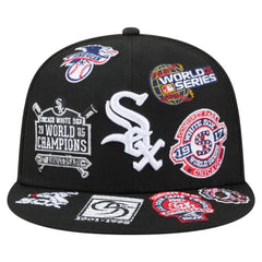 Chicago White Sox All Over 59FIFTY Fitted Hat Black | New Era