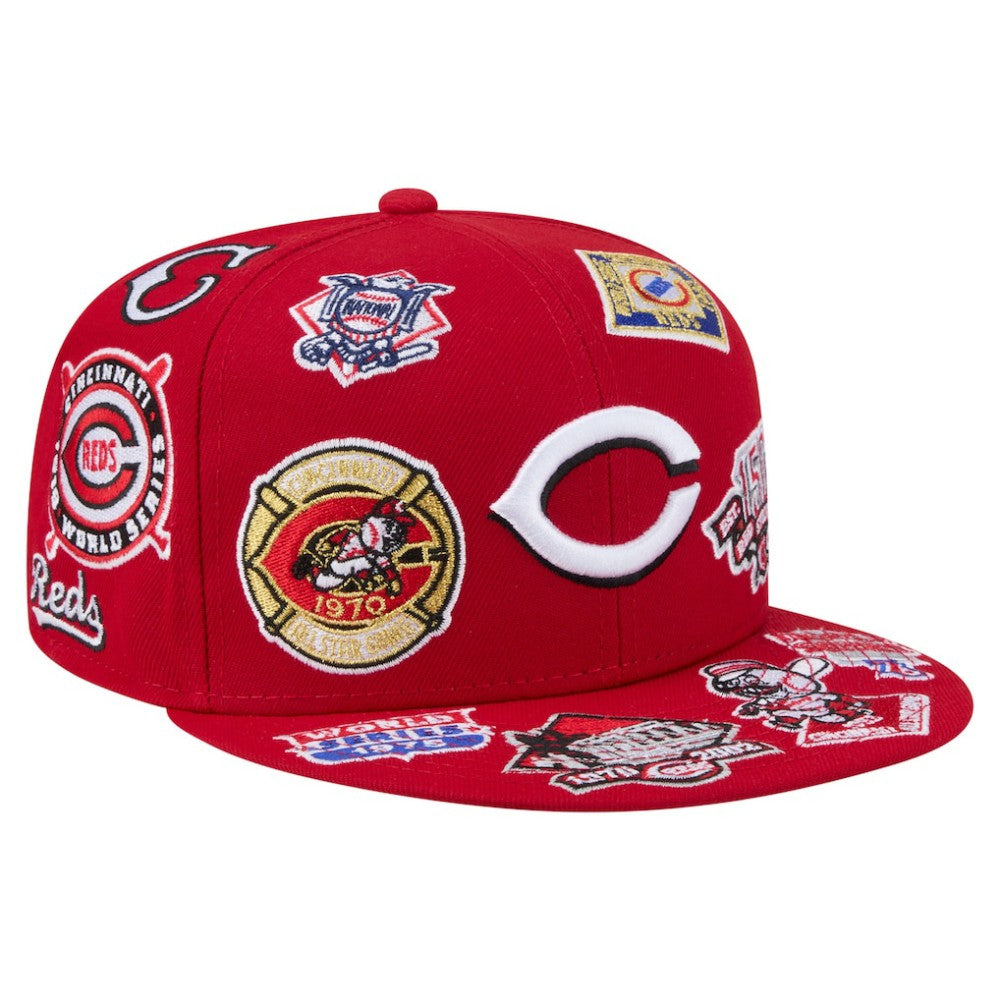 Cincinnati Reds All Over 59FIFTY Fitted Hat Red | New Era