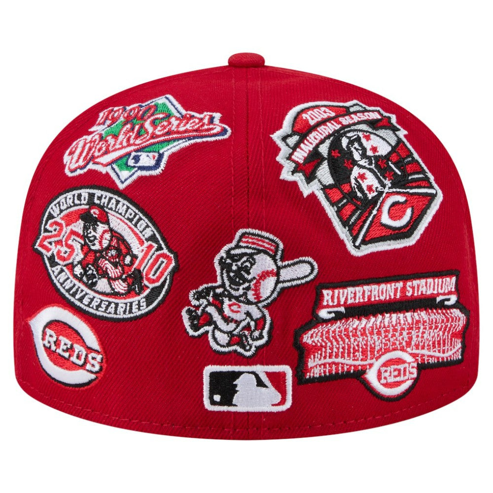 Cincinnati Reds All Over 59FIFTY Fitted Hat Red | New Era