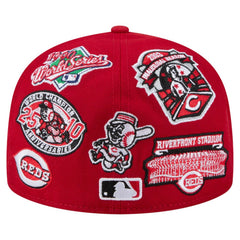 Cincinnati Reds All Over 59FIFTY Fitted Hat Red | New Era