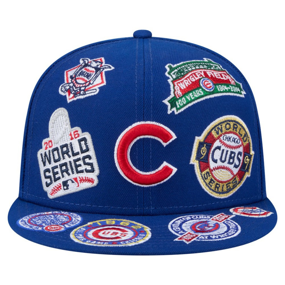 Chicago Cubs All Over 59FIFTY Fitted Hat Royal | New Era