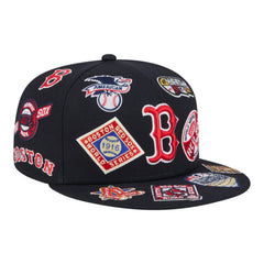 Boston Red Sox All Over 59FIFTY Fitted Hat Navy | New Era