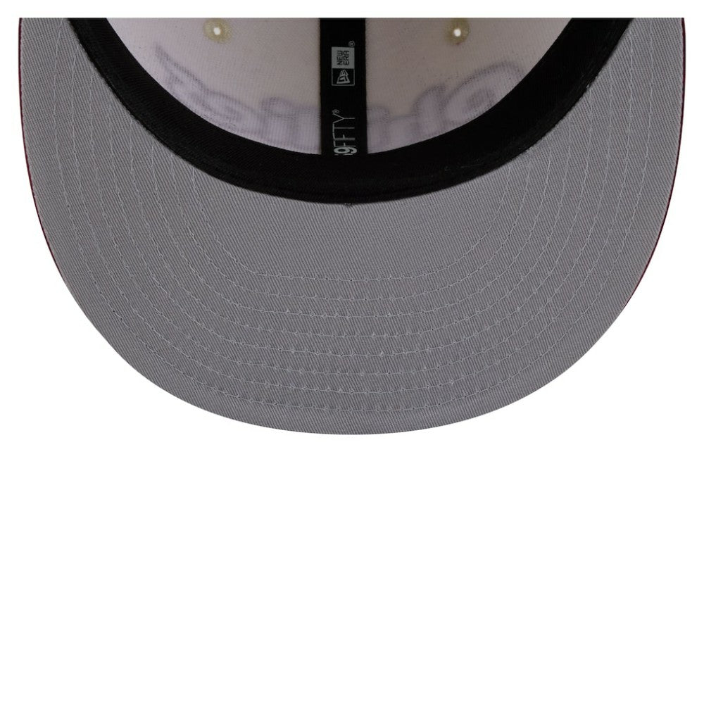 Philadelphia Phillies Two-Tone Stitch 59FIFTY Fitted Hat Cream | New Era