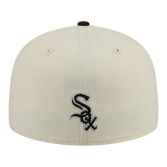 Chicago White Sox Two-Tone Stitch 59FIFTY Fitted Hat Cream | New Era