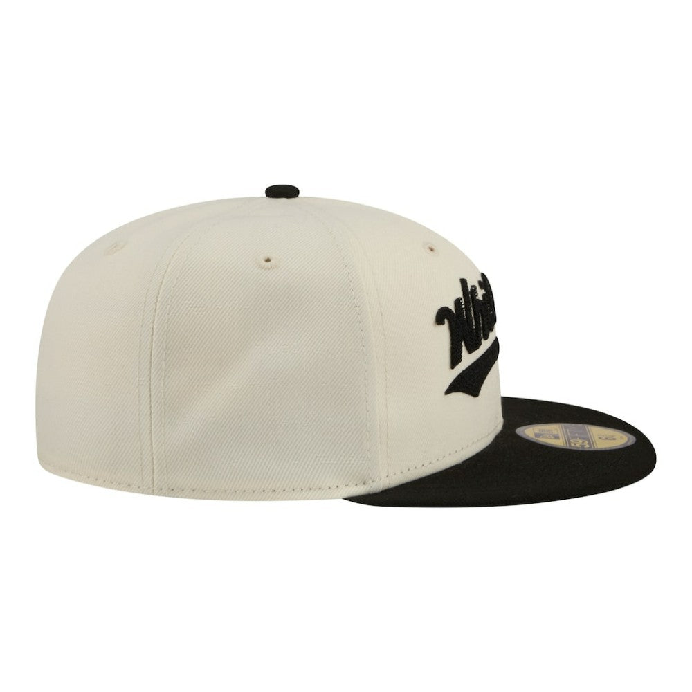 Chicago White Sox Two-Tone Stitch 59FIFTY Fitted Hat Cream | New Era