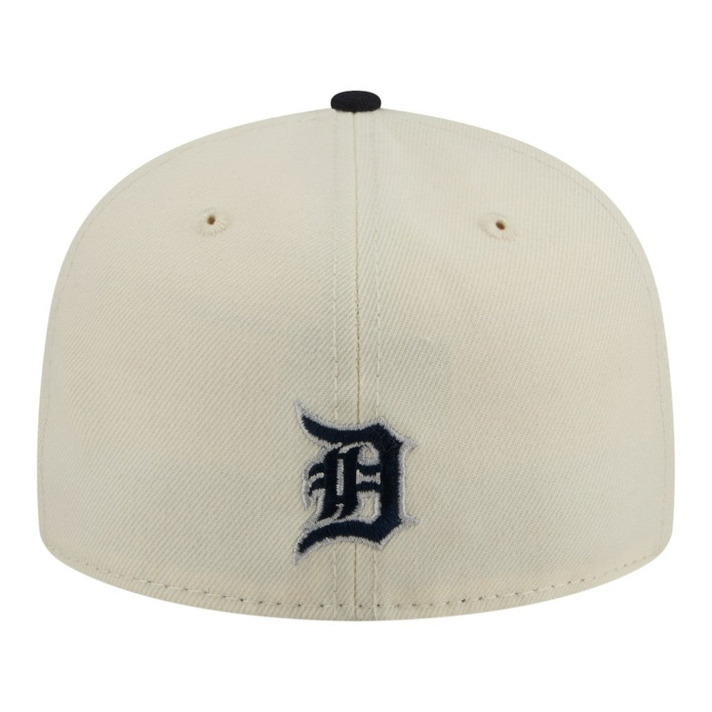 Detroit Tigers Two-Tone Stitch 59FIFTY Fitted Hat Cream | New Era