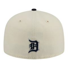 Detroit Tigers Two-Tone Stitch 59FIFTY Fitted Hat Cream | New Era