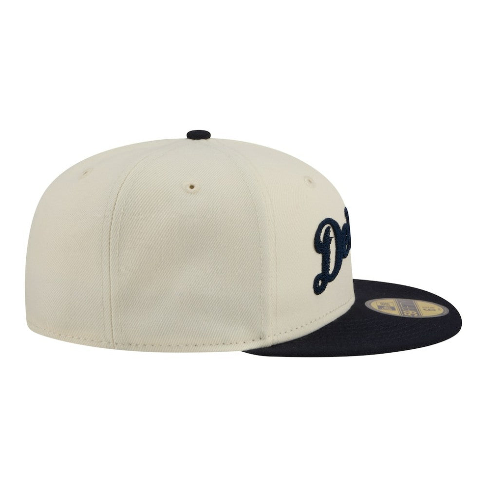Detroit Tigers Two-Tone Stitch 59FIFTY Fitted Hat Cream | New Era