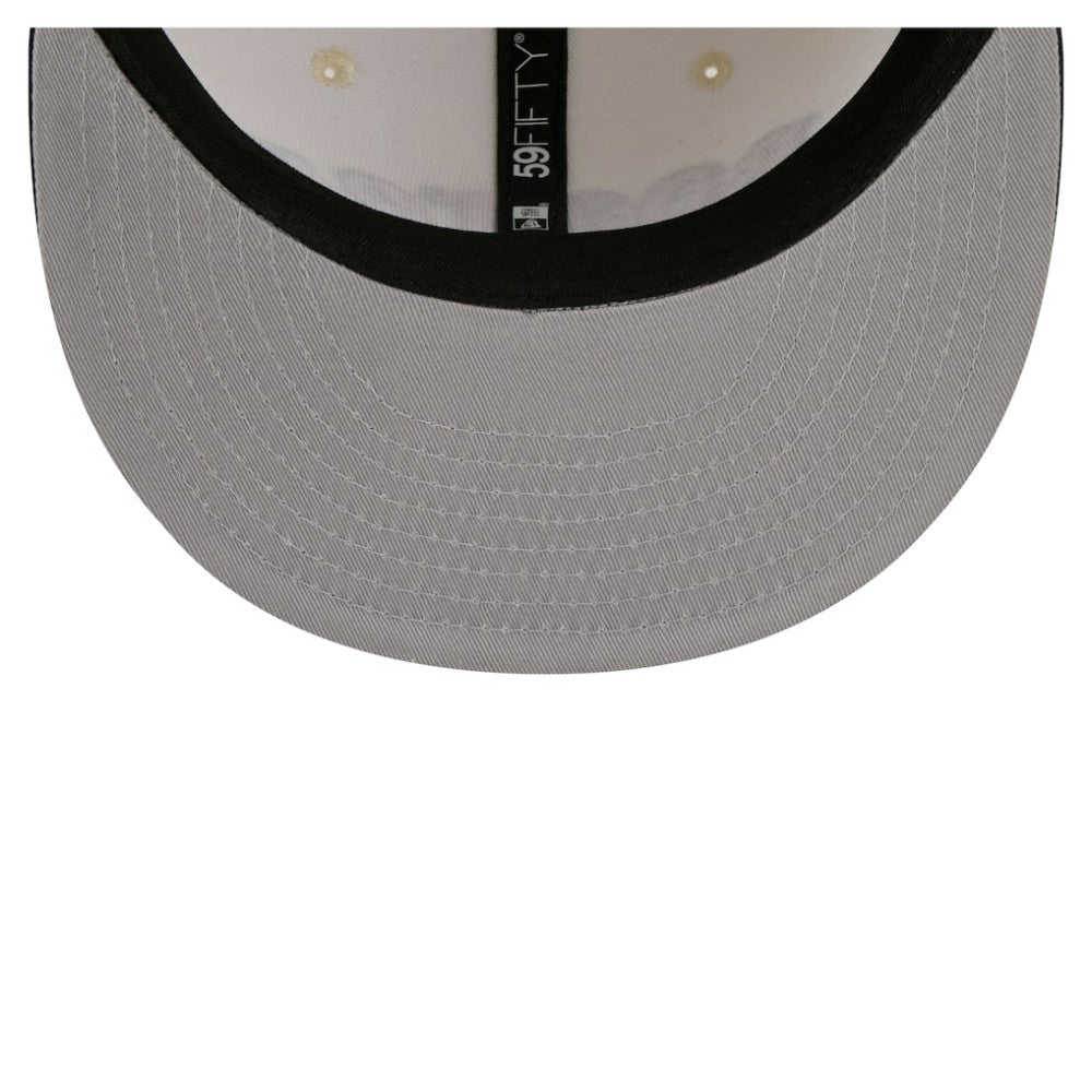 Boston Red Sox Two-Tone Stitch 59FIFTY Fitted Hat Cream | New Era