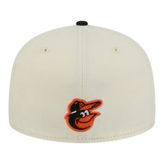 Baltimore Orioles Two-Tone Stitch 59FIFTY Fitted Hat Cream | New Era