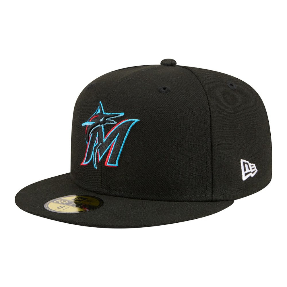 Miami Marlins Hidden Hit 59FIFTY Fitted Hat Black | New Era