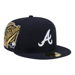 Atlanta Braves Hidden Hit 59FIFTY Fitted Hat Navy | New Era