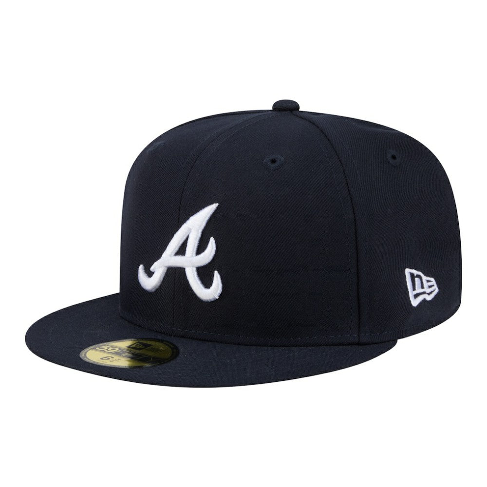 Atlanta Braves Hidden Hit 59FIFTY Fitted Hat Navy | New Era