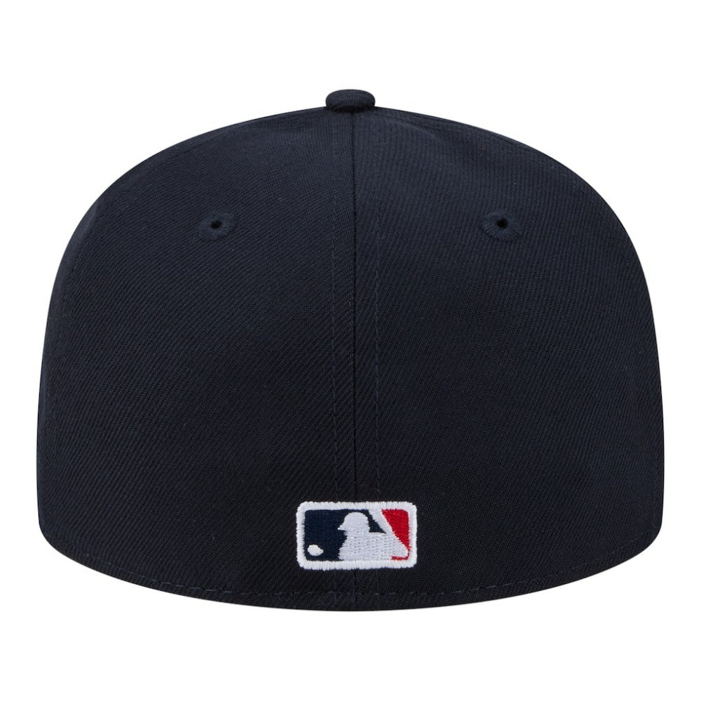 Atlanta Braves Hidden Hit 59FIFTY Fitted Hat Navy | New Era