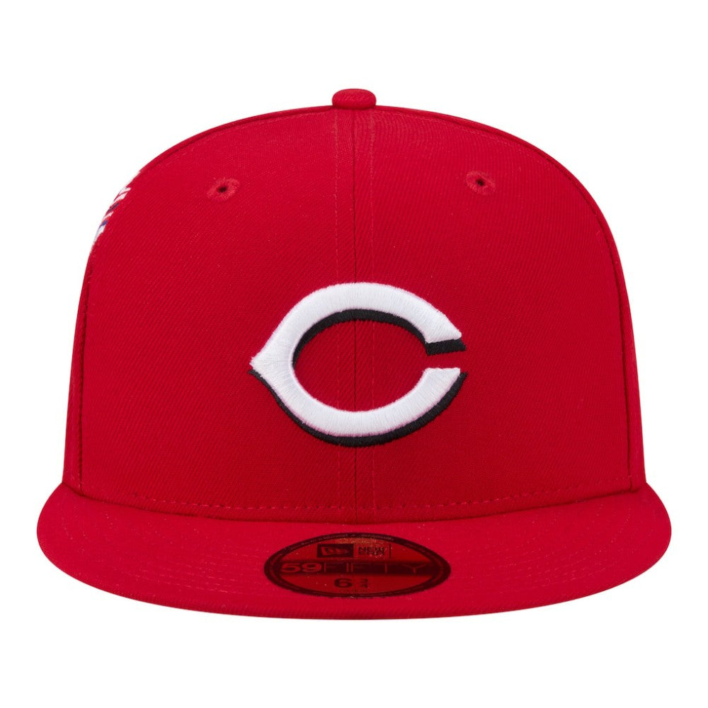 Cincinnati Reds Hidden Hit 59FIFTY Fitted Hat Red | New Era