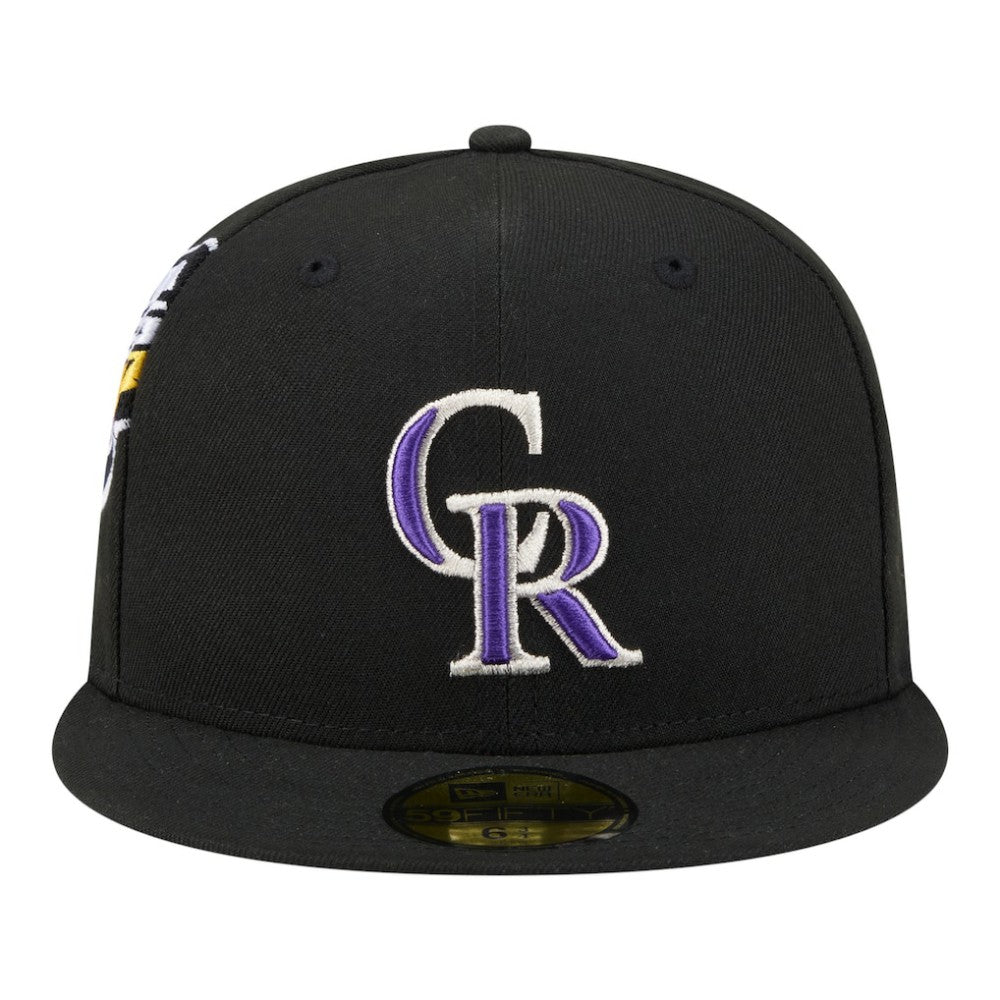 Colorado Rockies Hidden Hit 59FIFTY Fitted Hat Black | New Era