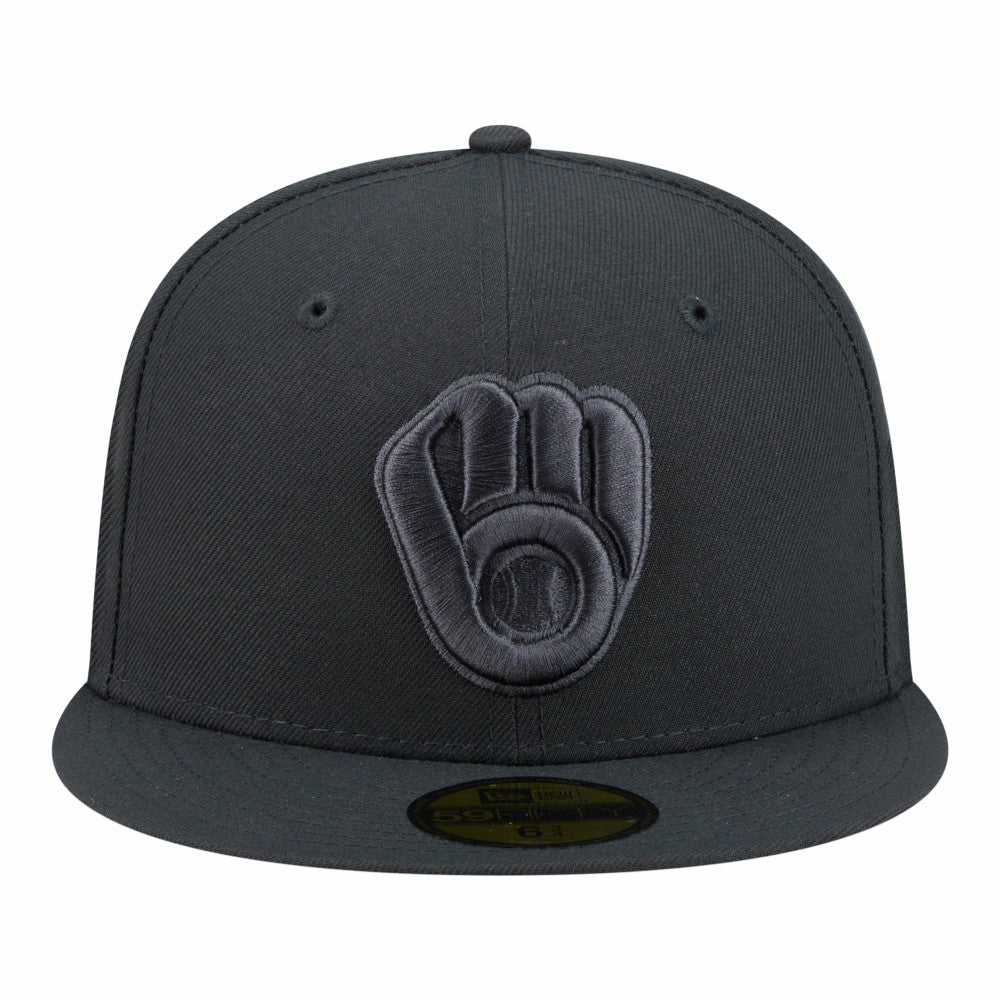 Milwaukee Brewers Color Pack 59FIFTY Fitted Hat Charcoal | New Era