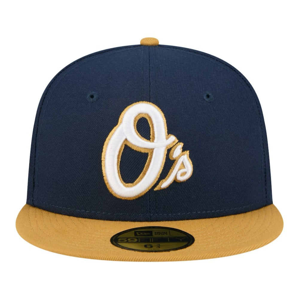 Baltimore Orioles Two-Tone Color Pack 59FIFTY Fitted Hat Navy/Khaki | New Era