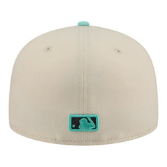Boston Red Sox Two-Tone Color Pack 59FIFTY Fitted Hat Light Beige/Turquoise | New Era