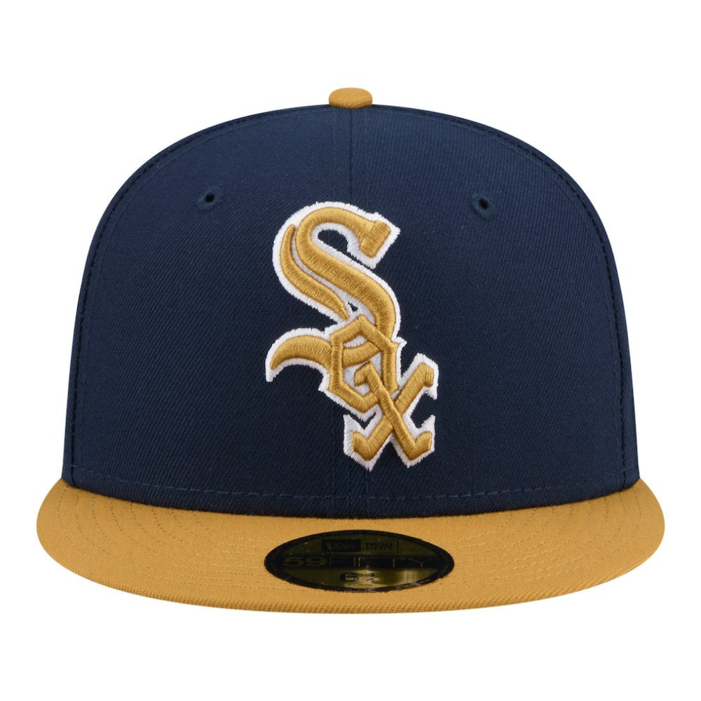 Chicago White Sox Two-Tone Color Pack 59FIFTY Fitted Hat Navy/Khaki | New Era