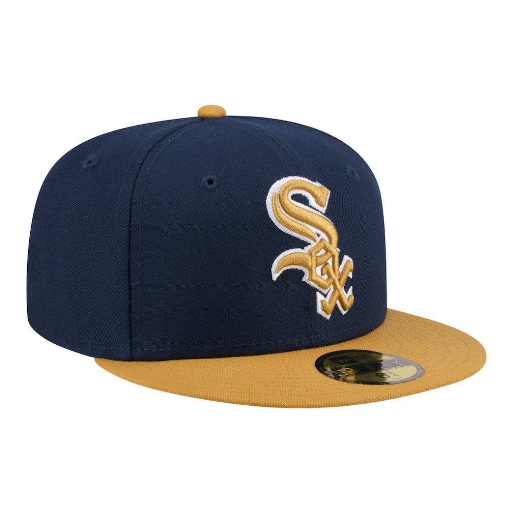 Chicago White Sox Two-Tone Color Pack 59FIFTY Fitted Hat Navy/Khaki | New Era