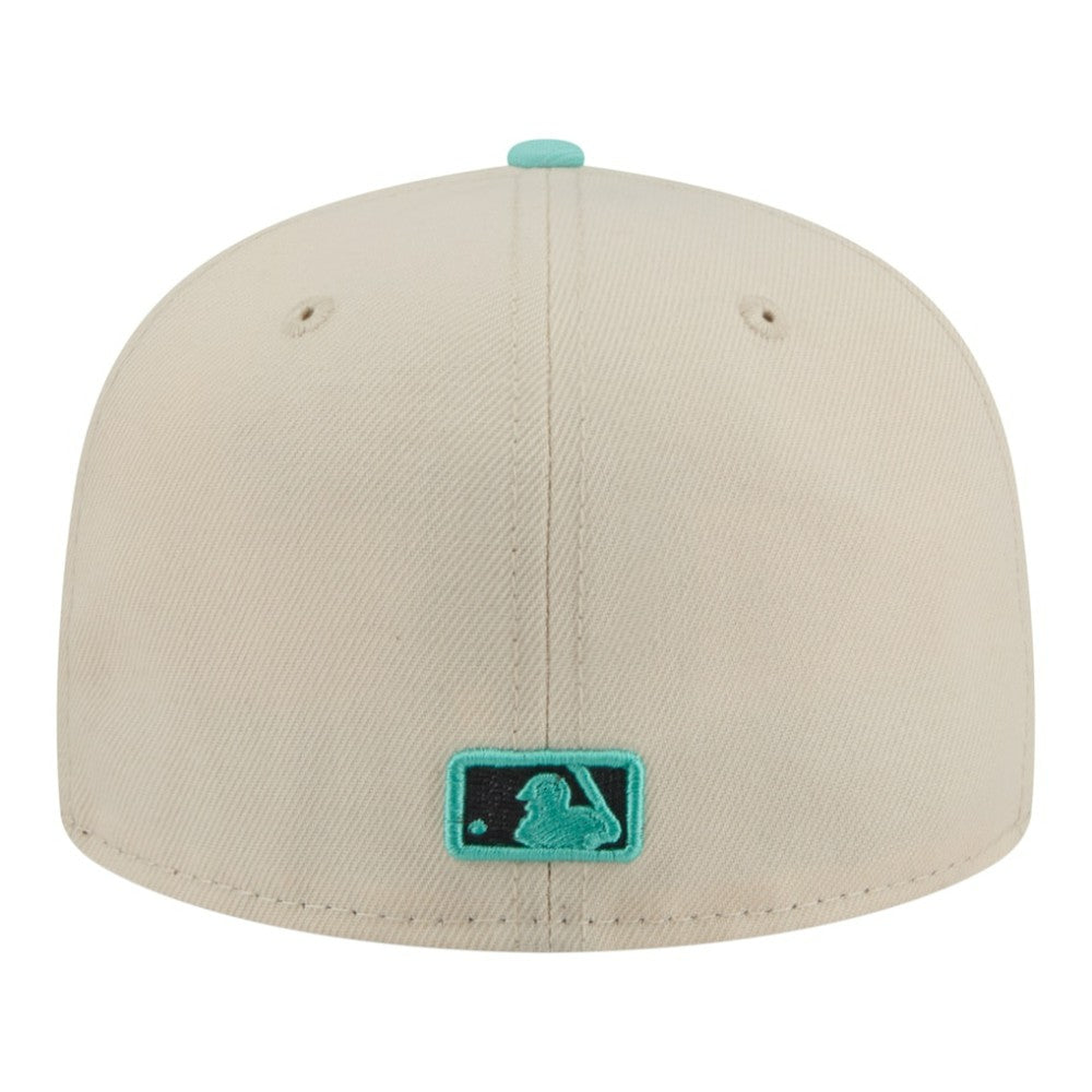 Cincinnati Reds Two-Tone Color Pack 59FIFTY Fitted Hat Light Beige/Turquoise | New Era