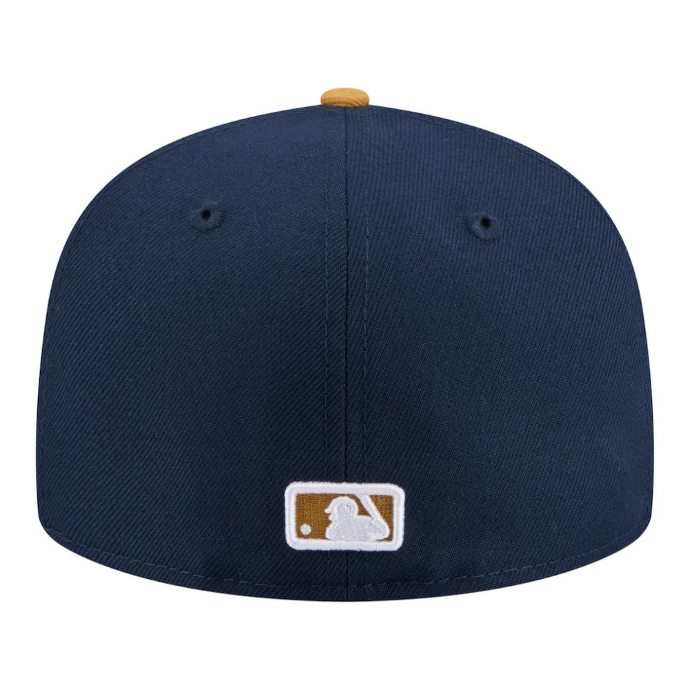 Chicago Cubs Two-Tone Color Pack 59FIFTY Fitted Hat Navy/Khaki | New Era