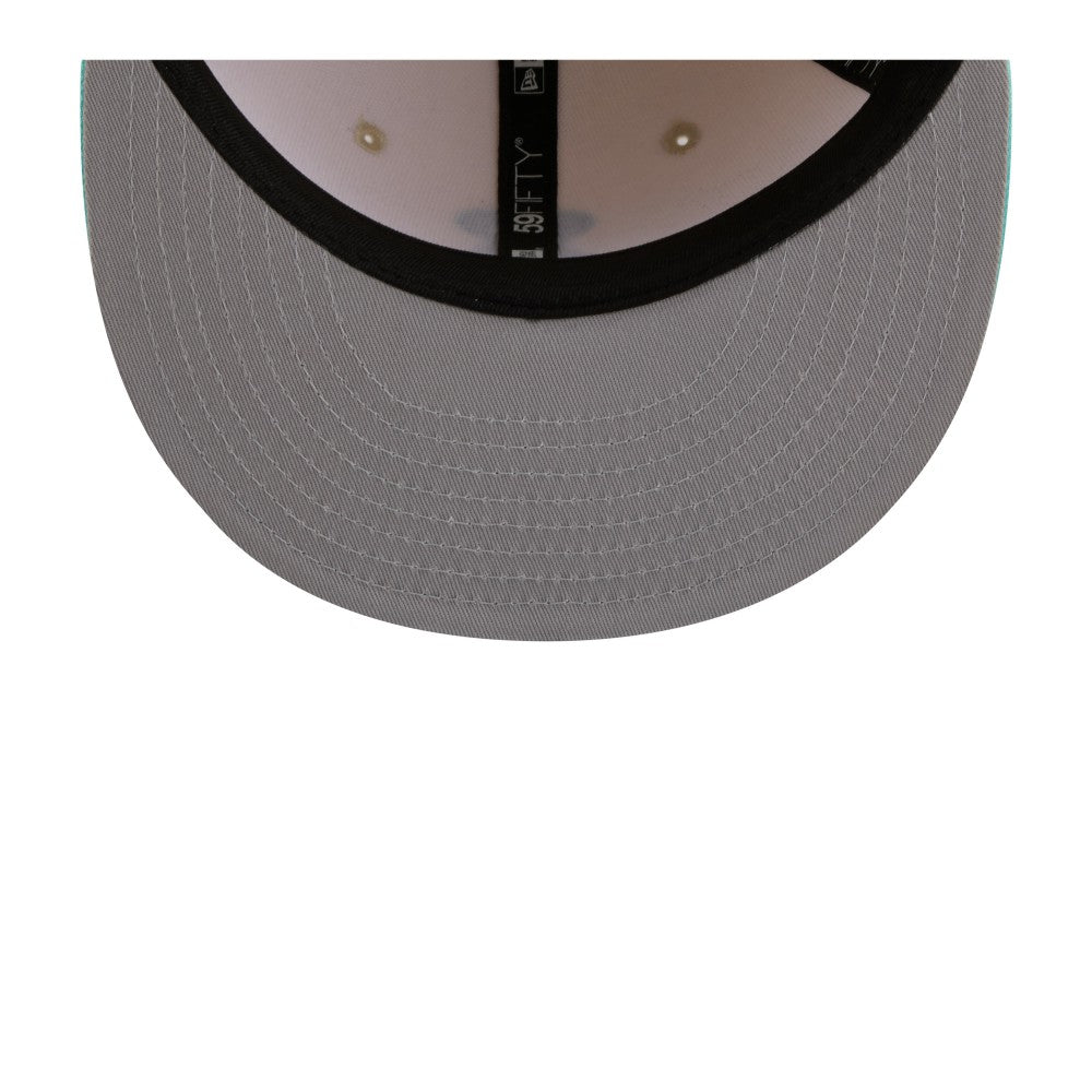 Los Angeles Angels Two-Tone Color Pack 59FIFTY Fitted Hat Light Beige/Turquoise | New Era
