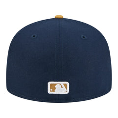 Milwaukee Brewers Two-Tone Color Pack 59FIFTY Fitted Hat Navy/Khaki | New Era