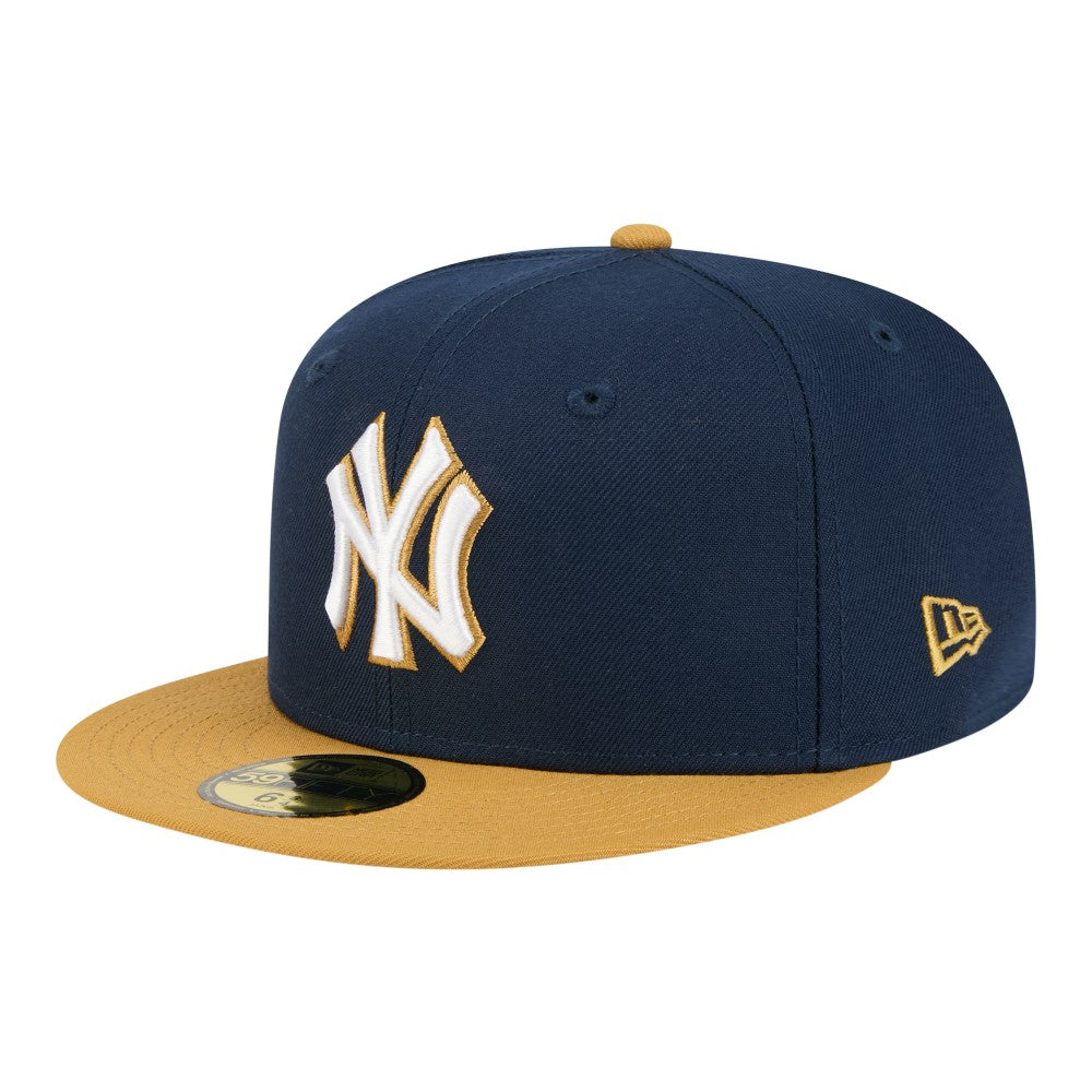 New York Yankees Two-Tone Color Pack 59FIFTY Fitted Hat Navy/Khaki | New Era
