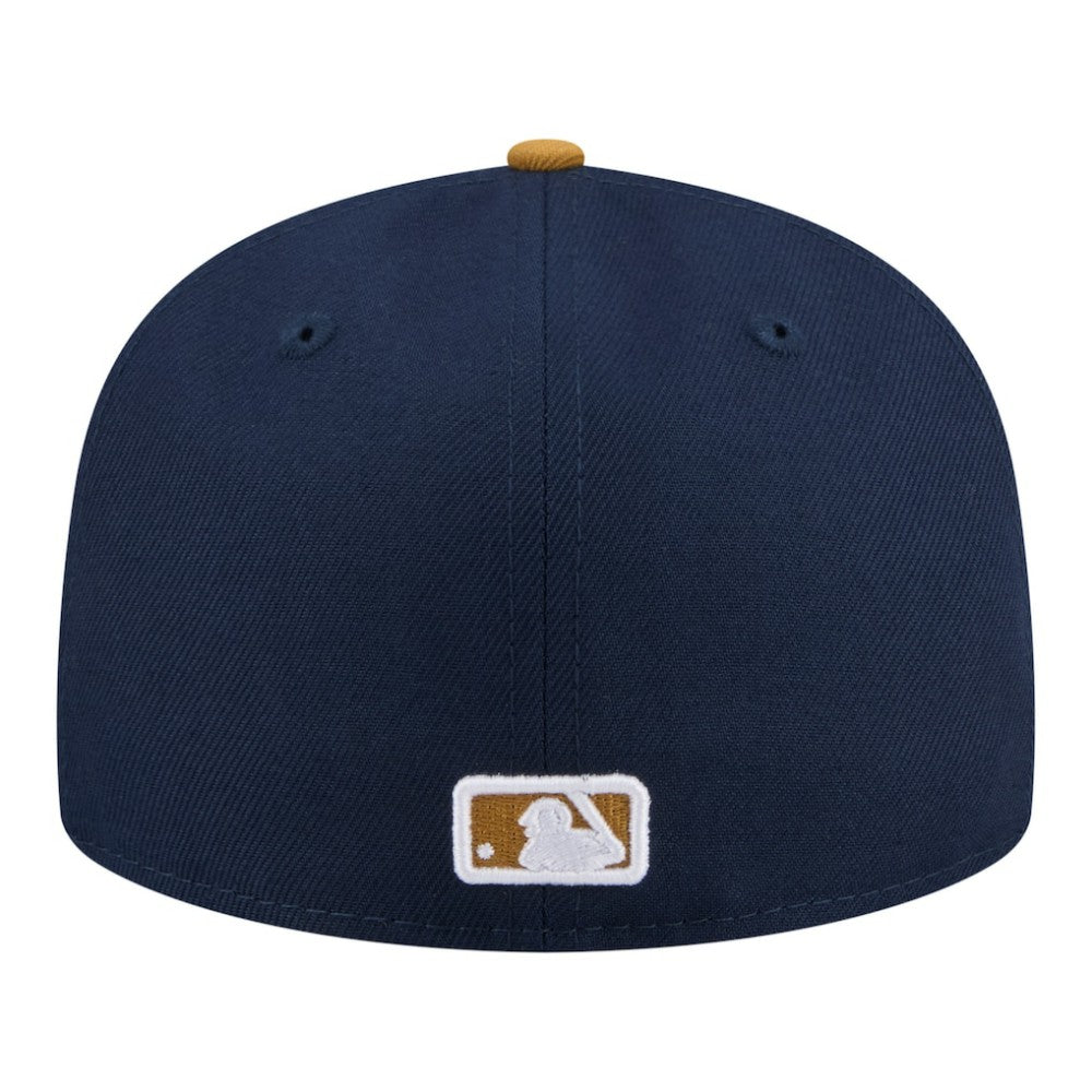 Pittsburgh Pirates Two-Tone Color Pack 59FIFTY Fitted Hat Navy/Khaki | New Era