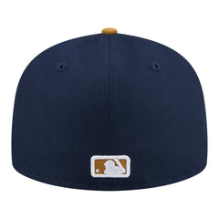 Pittsburgh Pirates Two-Tone Color Pack 59FIFTY Fitted Hat Navy/Khaki | New Era