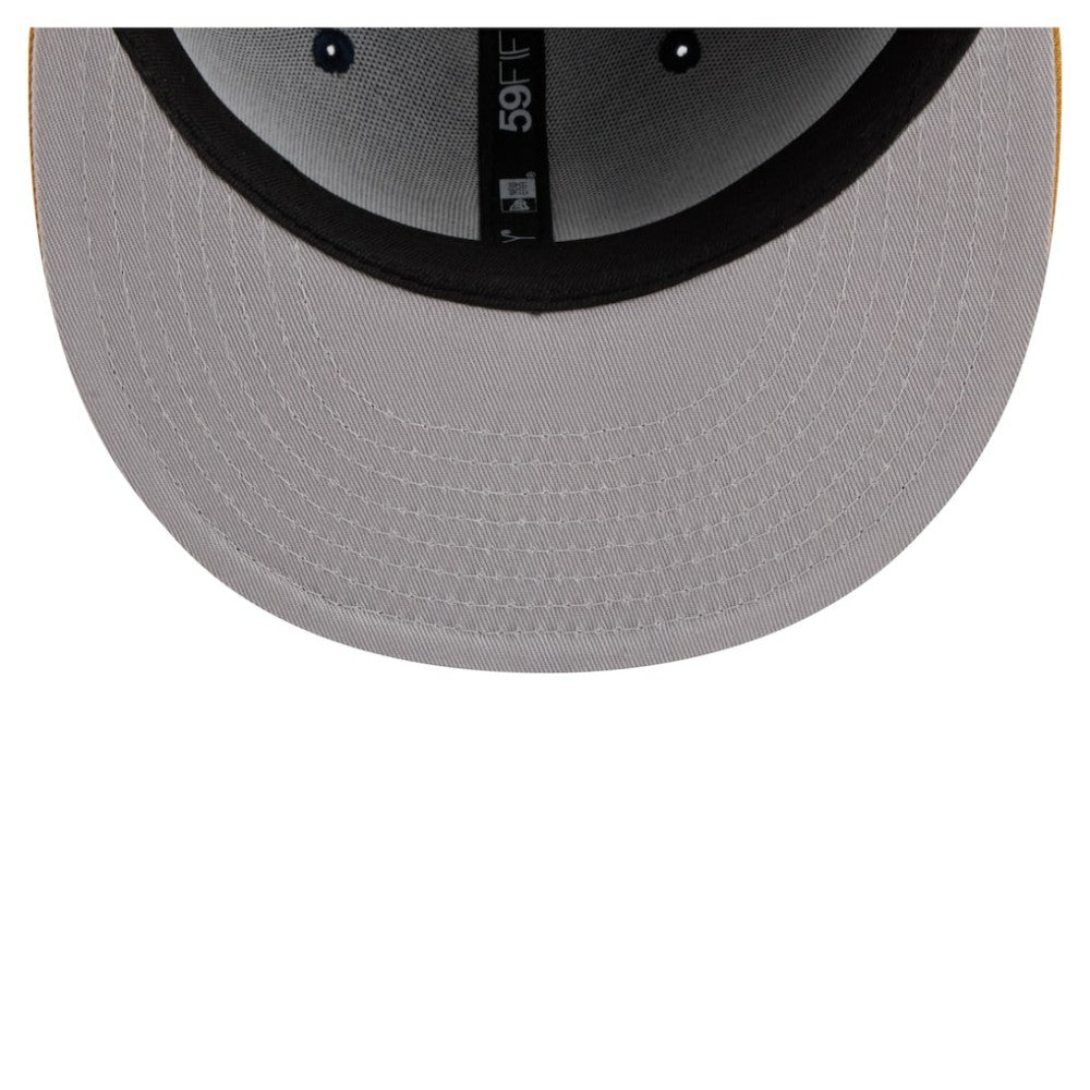 Pittsburgh Pirates Two-Tone Color Pack 59FIFTY Fitted Hat Navy/Khaki | New Era