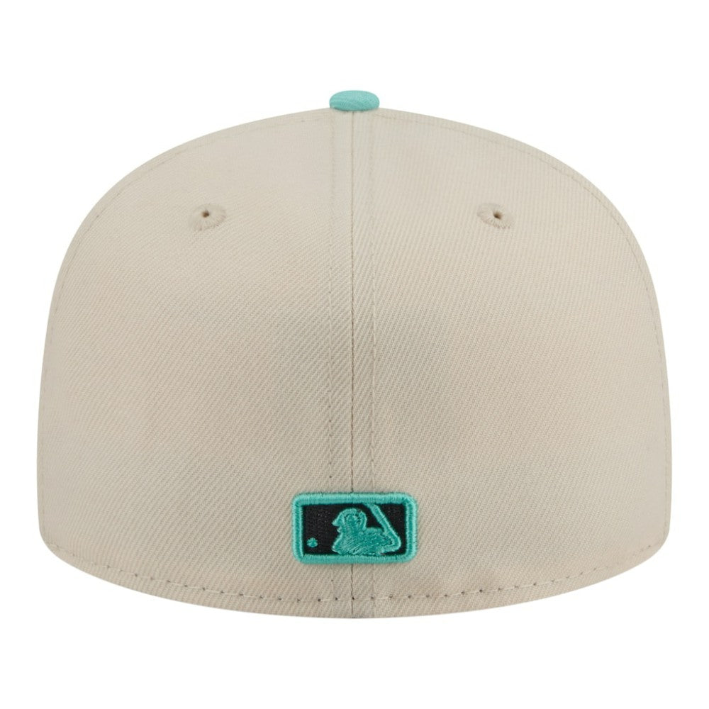 Pittsburgh Pirates Two-Tone Color Pack 59FIFTY Fitted Hat Light Beige/Turquoise | New Era