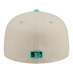 Pittsburgh Pirates Two-Tone Color Pack 59FIFTY Fitted Hat Light Beige/Turquoise | New Era