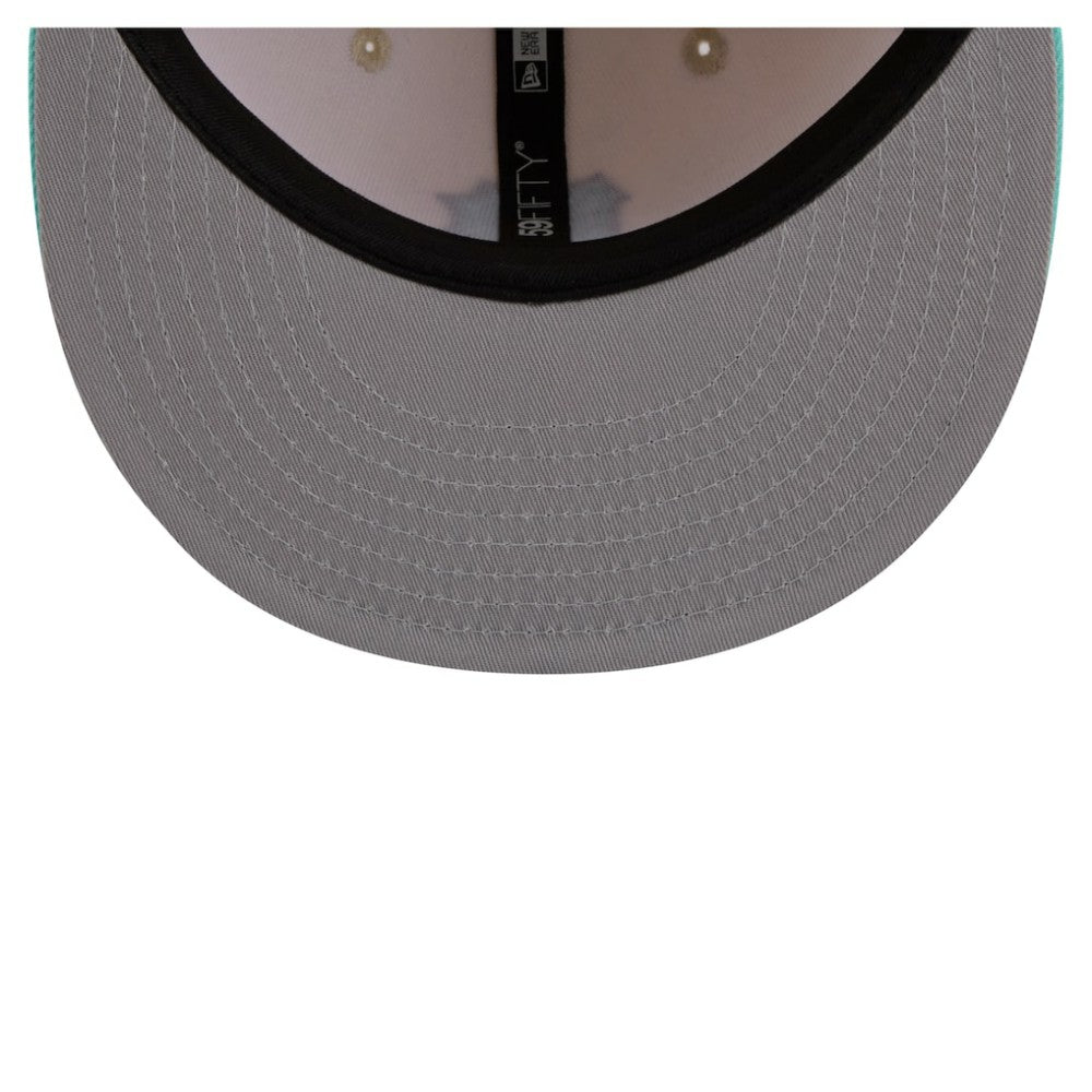 Pittsburgh Pirates Two-Tone Color Pack 59FIFTY Fitted Hat Light Beige/Turquoise | New Era