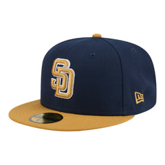 San Diego Padres Two-Tone Color Pack 59FIFTY Fitted Hat Navy/Khaki | New Era