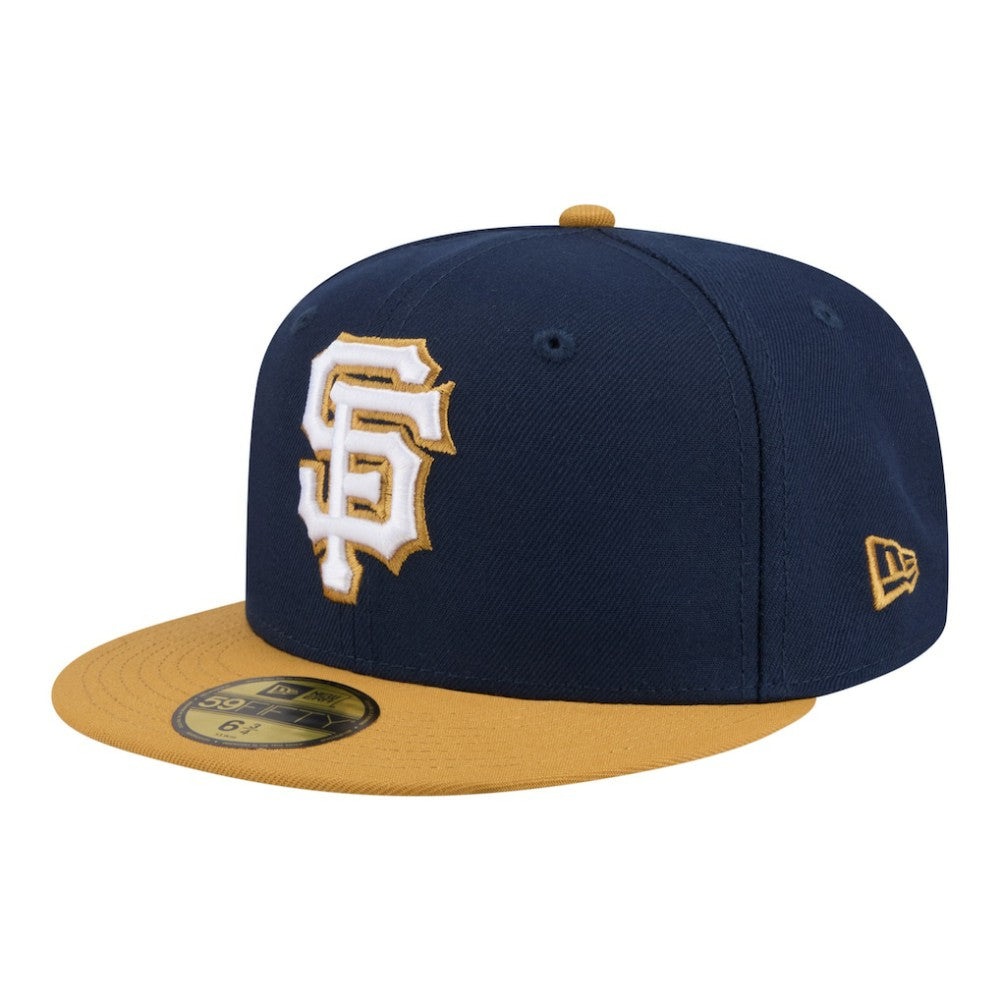 San Francisco Giants Two-Tone Color Pack 59FIFTY Fitted Hat Navy/Khaki | New Era