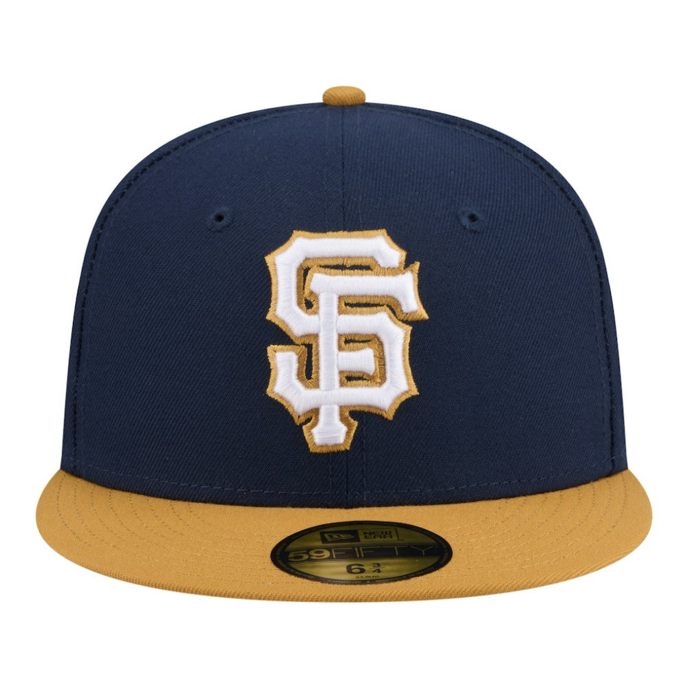 San Francisco Giants Two-Tone Color Pack 59FIFTY Fitted Hat Navy/Khaki | New Era