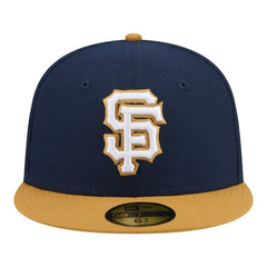 San Francisco Giants Two-Tone Color Pack 59FIFTY Fitted Hat Navy/Khaki | New Era