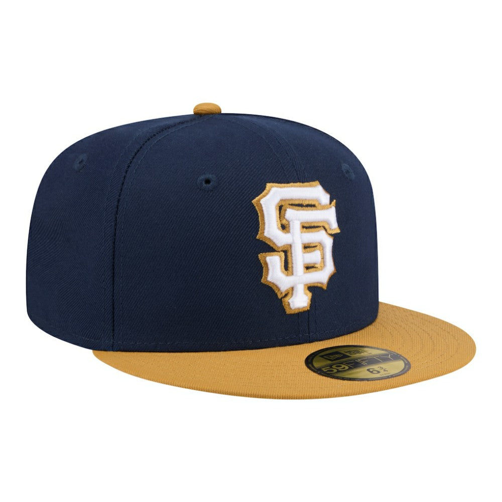 San Francisco Giants Two-Tone Color Pack 59FIFTY Fitted Hat Navy/Khaki | New Era