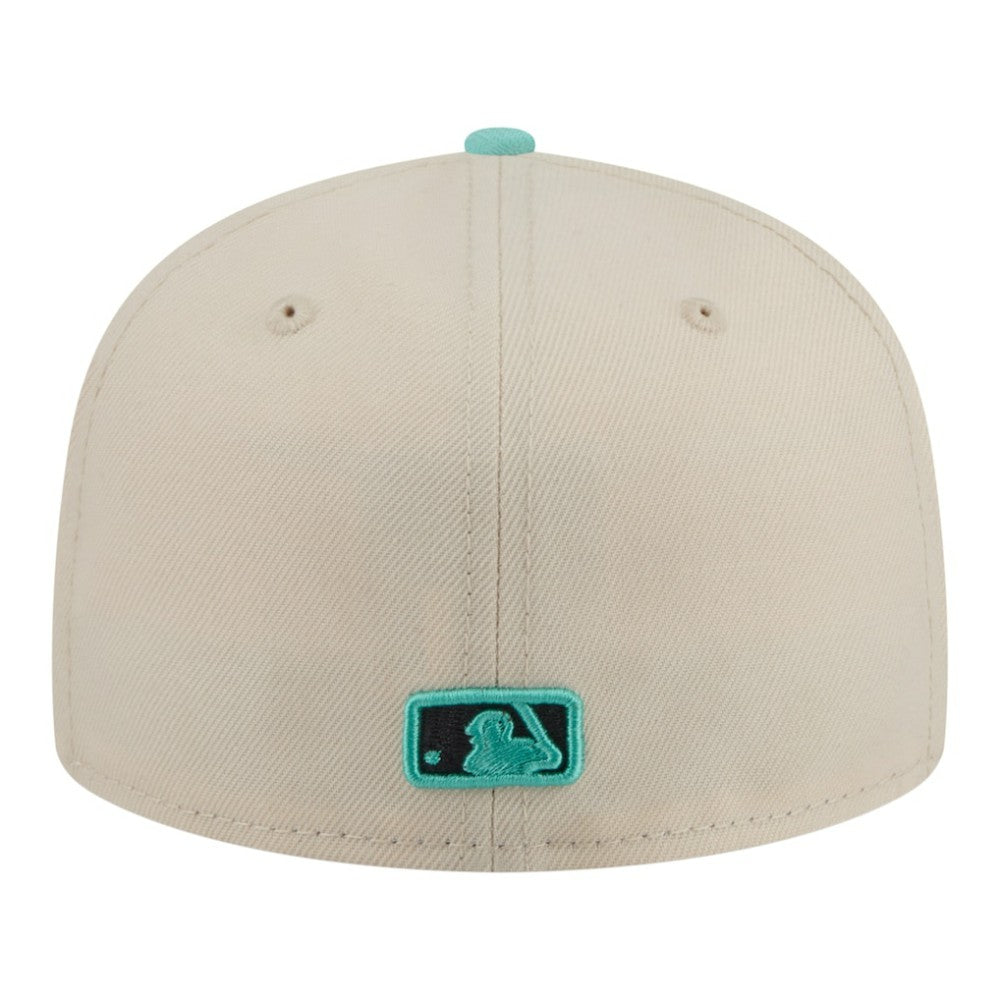 Seattle Mariners Two-Tone Color Pack 59FIFTY Fitted Hat Light Beige/Turquoise | New Era
