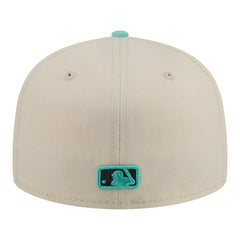 Seattle Mariners Two-Tone Color Pack 59FIFTY Fitted Hat Light Beige/Turquoise | New Era