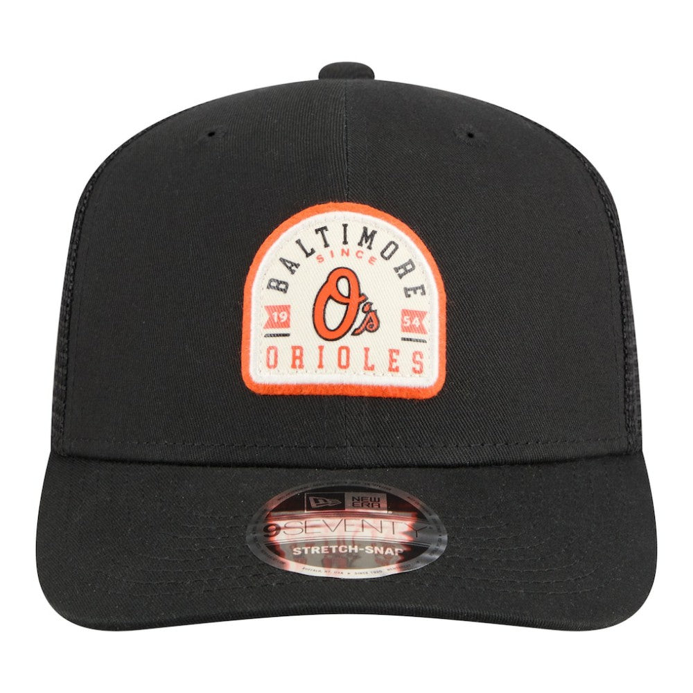 Baltimore Orioles Alternate Logo Contest 9SEVENTY Adjustable Trucker Hat Black | New Era