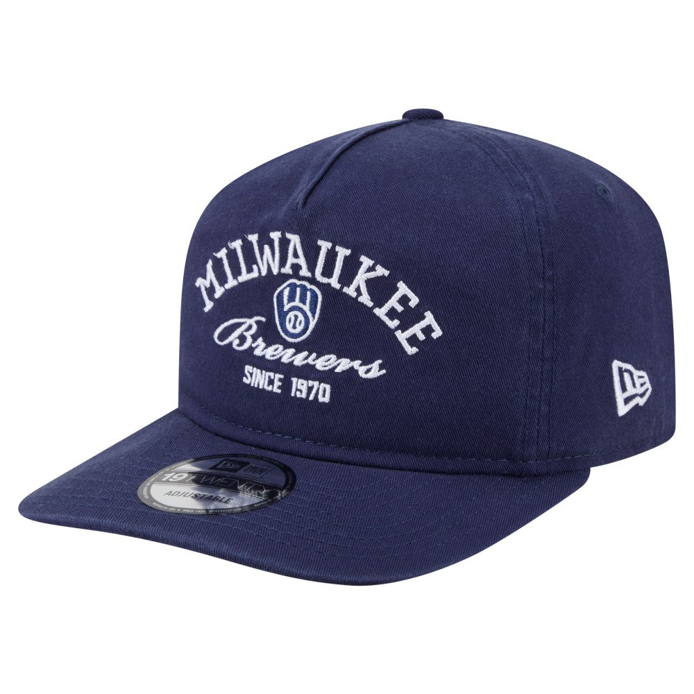 Milwaukee Brewers Stacked 19TWENTY Adjustable Hat Navy | New Era