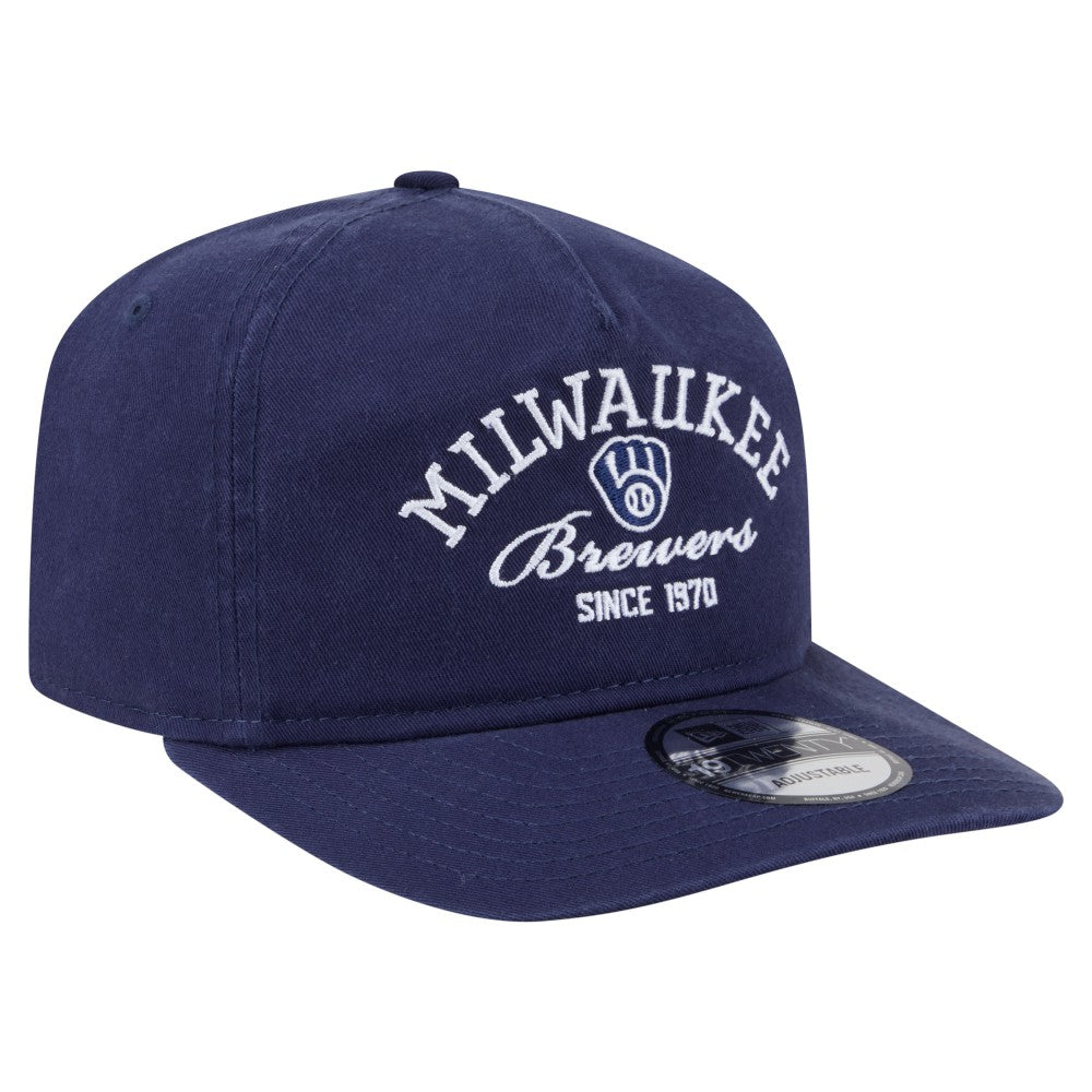 Milwaukee Brewers Stacked 19TWENTY Adjustable Hat Navy | New Era
