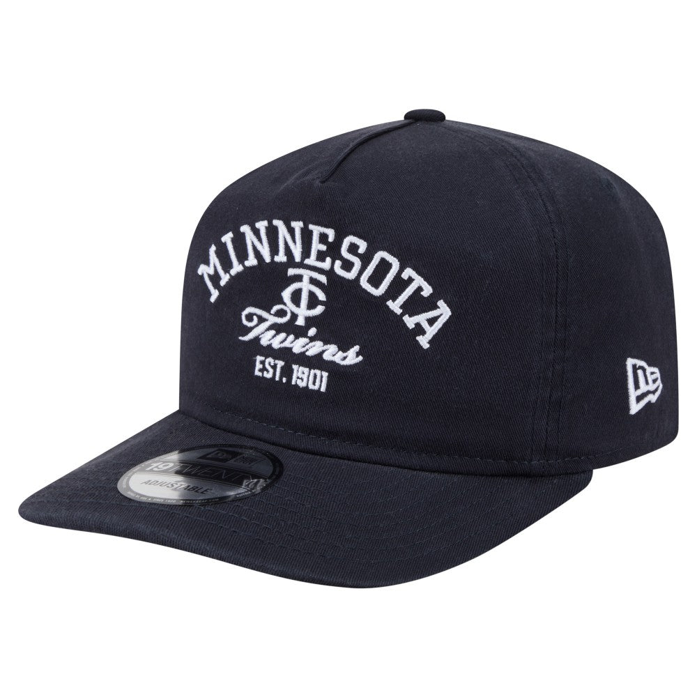 Minnesota Twins Stacked 19TWENTY Adjustable Hat Navy | New Era