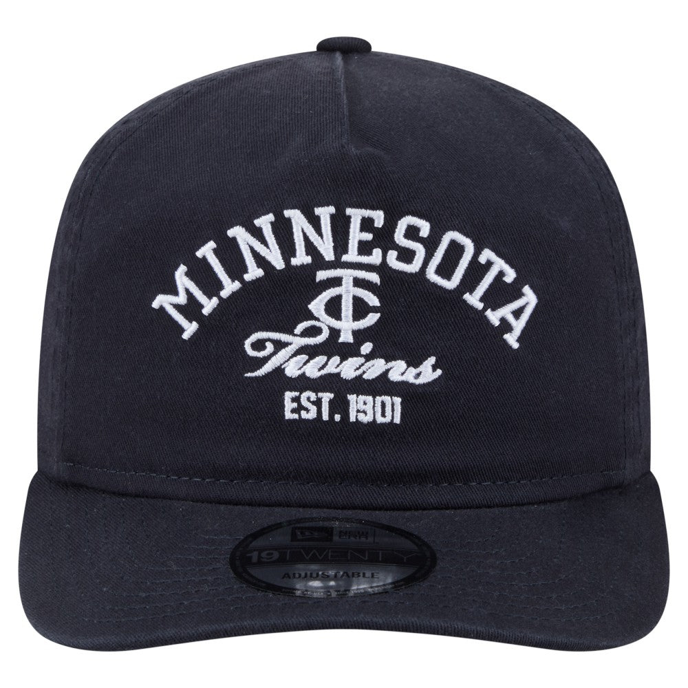 Minnesota Twins Stacked 19TWENTY Adjustable Hat Navy | New Era